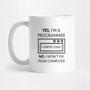 I Write Code Mug